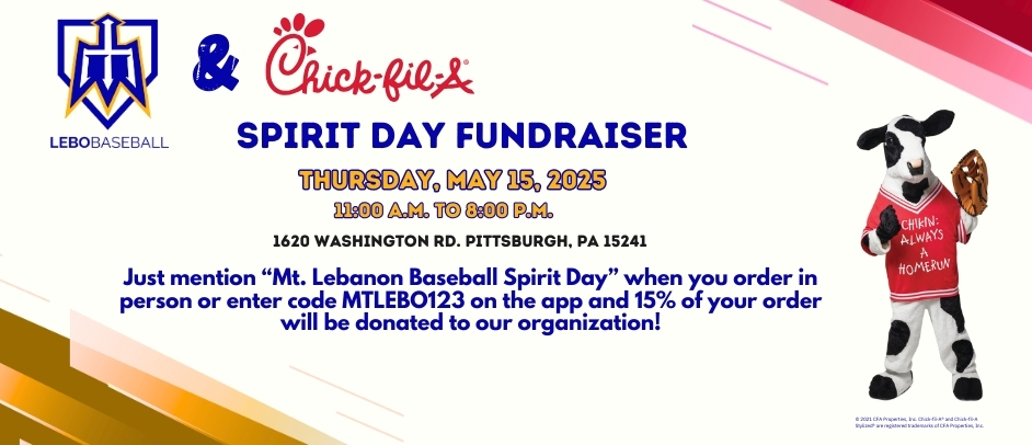 Chick-Fil-A Fundraiser - May 15