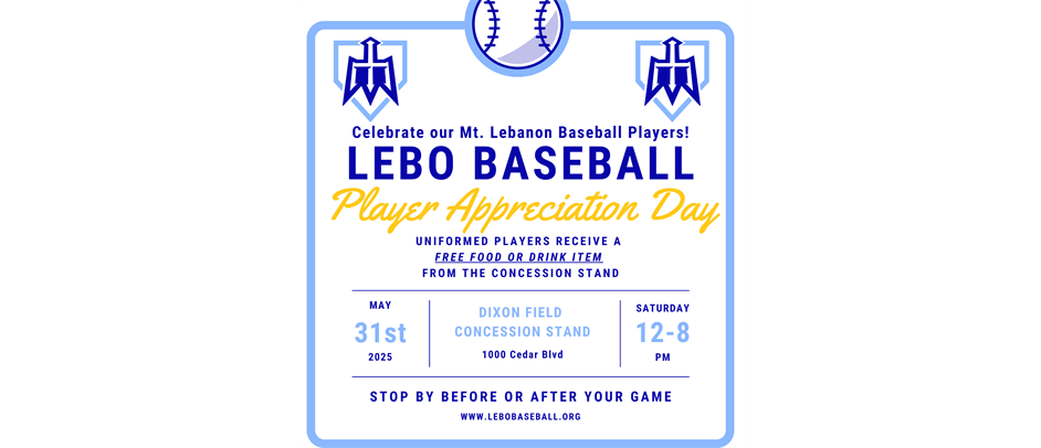 Player Appreciation Day! Saturday, 5/31/2025