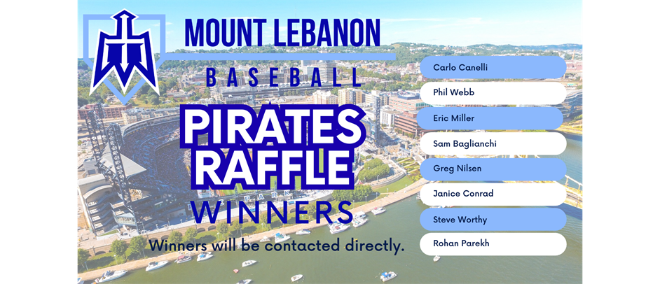 2025 Pirates Raffle Winners!
