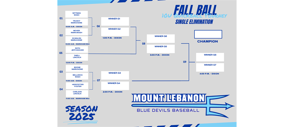 2025 Fall Ball 10U Quickball Tournament